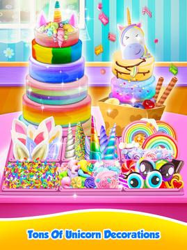 Unicorn Food - Sweet Rainbow Cake Desserts Bakery游戲截圖1
