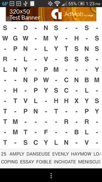 Missing Vowels Word Search游戲截圖1