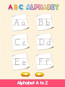 ABC 英文字母表寫作 和 動物著色游戲截圖1