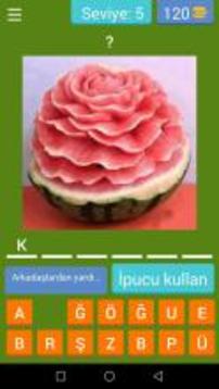Meyve Sebze Bilmece  Kelime Oyunu游戲截圖1