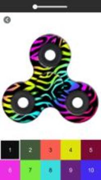 Fidget Spinner Coloring By Number 2019游戲截圖4