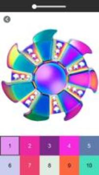 Fidget Spinner Coloring By Number 2019游戲截圖3