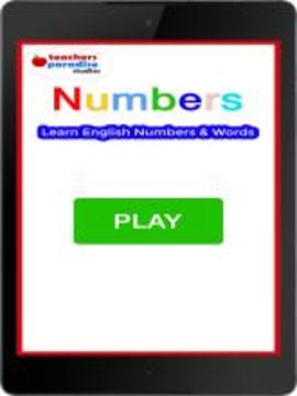 Numbers Flash cards Game for kids & adults游戲截圖1