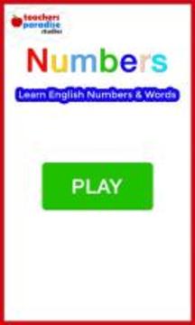 Numbers Flash cards Game for kids & adults游戲截圖2