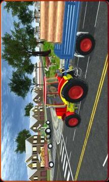 Tractor Farming & Tractor Trolley Cargo Driver 3D游戏截图4