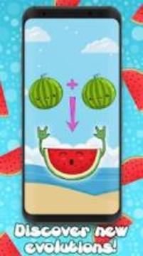 Merge Watermelon – Great Evolution Clicker Game游戲截圖4