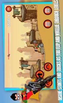 Robin in the desert  teenage titans  BikeGame游戲截圖3