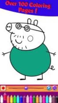 pepa Coloring Book Pig Drawing Game游戲截圖1