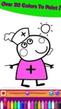 pepa Coloring Book Pig Drawing Game游戲截圖3