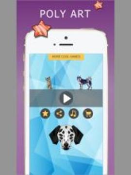 Pet coloring book Animal poly art color游戲截圖5