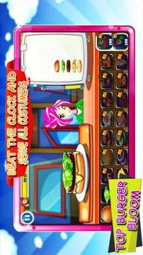 Top Burger Bloom wnix Cooking Game游戲截圖2