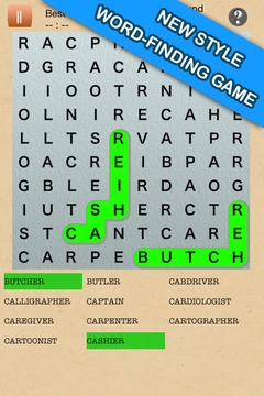 Word Finder : new style search游戲截圖1