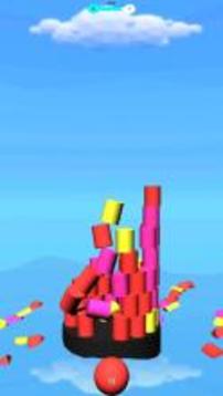 Tower Color Falling Ball Clash游戲截圖1