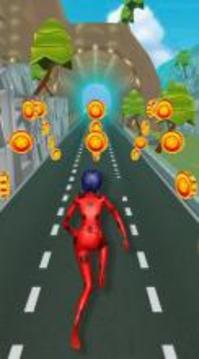 Subway LADYBUG Super Hero chibi run Adventure游戲截圖3