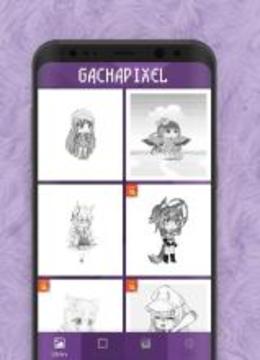 Gacha Pixel Art  Gacha Coloring by Number游戲截圖2