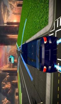 Futuristic Flying Car 3D Rescue Game游戲截圖2