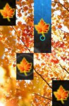 Autumn Piano Fall Tiles  Leaf Trees Wind Game游戲截圖2