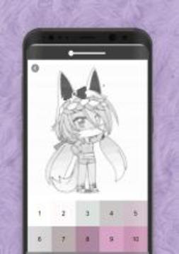 Gacha Pixel Art  Gacha Coloring by Number游戲截圖1