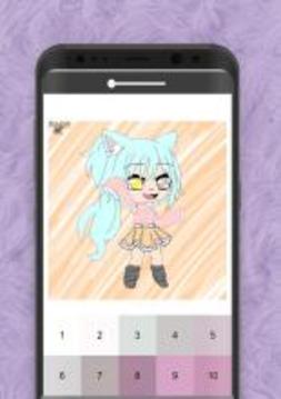 Gacha Pixel Art  Gacha Coloring by Number游戲截圖3