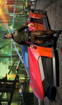Futuristic Flying Car 3D Rescue Game游戲截圖1