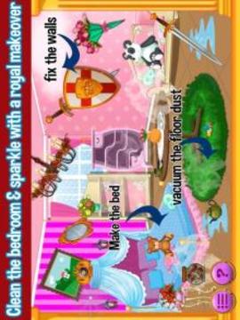 Princess Doll House Cleaning & Decoration Games游戏截图4