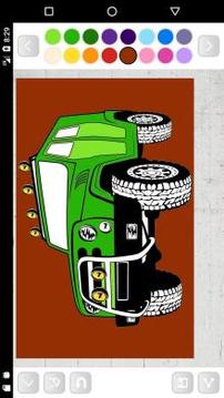 Russian Cars Coloring Book游戲截圖4