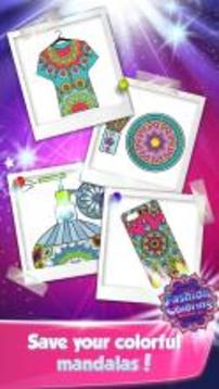 Mandala Art Fashion Coloring Games游戲截圖1
