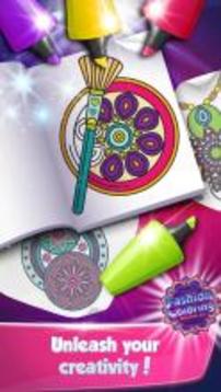 Mandala Art Fashion Coloring Games游戲截圖3