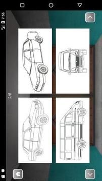 Russian Cars Coloring Book游戲截圖2