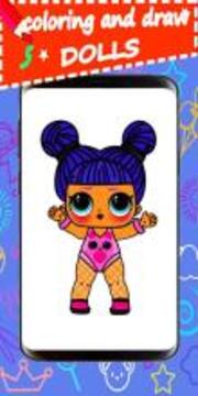 L Dolls Coloring Book Super * Surprise Girl*游戲截圖1