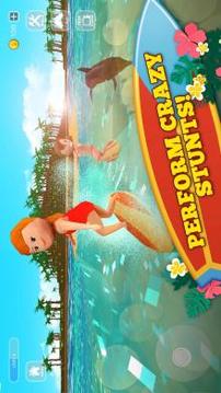 Surfing Craft Crafting, Stunts & Surf Games World游戲截圖1