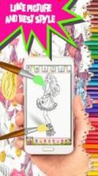 Nice Fashion Girl Coloring Book - Kids Coloring游戲截圖2