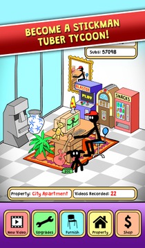 Stickman Tubers Life Tycoon游戲截圖1