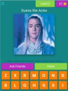Guess The Actor from LOTR游戲截圖3