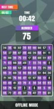Finding Numbers 1 To 100 Puzzle Online游戲截圖2