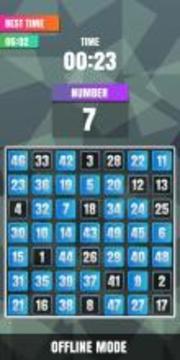 Finding Numbers 1 To 100 Puzzle Online游戲截圖1
