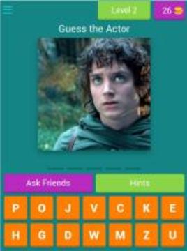 Guess The Actor from LOTR游戲截圖4