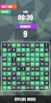 Finding Numbers 1 To 100 Puzzle Online游戲截圖4