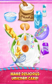 Unicorn Cake Bakery - Sweet Cake Dessert Maker游戲截圖2