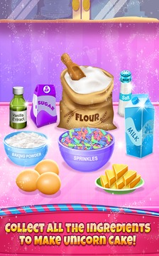 Unicorn Cake Bakery - Sweet Cake Dessert Maker游戲截圖3