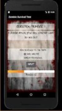 Zombie Survival Test (QUIZ)游戲截圖3