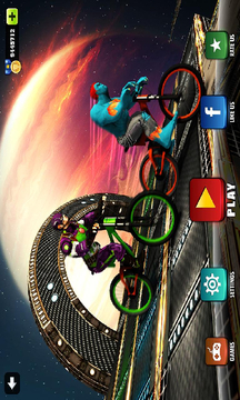 不可能的BMX自行車超級英雄：天空追蹤騎士游戲截圖4