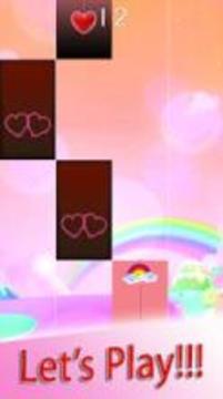Rainbow Pink Heart Piano Tiles游戲截圖1