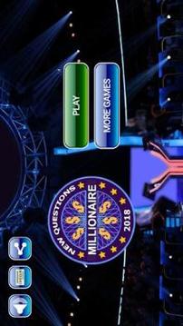 Millionaire 2018 New Quiz Game游戲截圖1