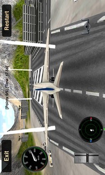 飞行模拟：3D客机游戏截图2