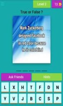 Facebook Quiz App : Social Networking Trivia Game游戏截图4