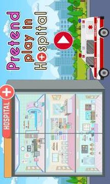 Pretend Play in Hospital Fun Town Life Story游戲截圖1