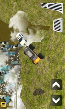 鎖鏈汽車巨大坡道3D游戲截圖1