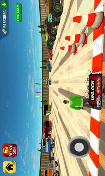 鎖鏈汽車巨大坡道3D游戲截圖4