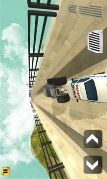 鎖鏈汽車巨大坡道3D游戲截圖2